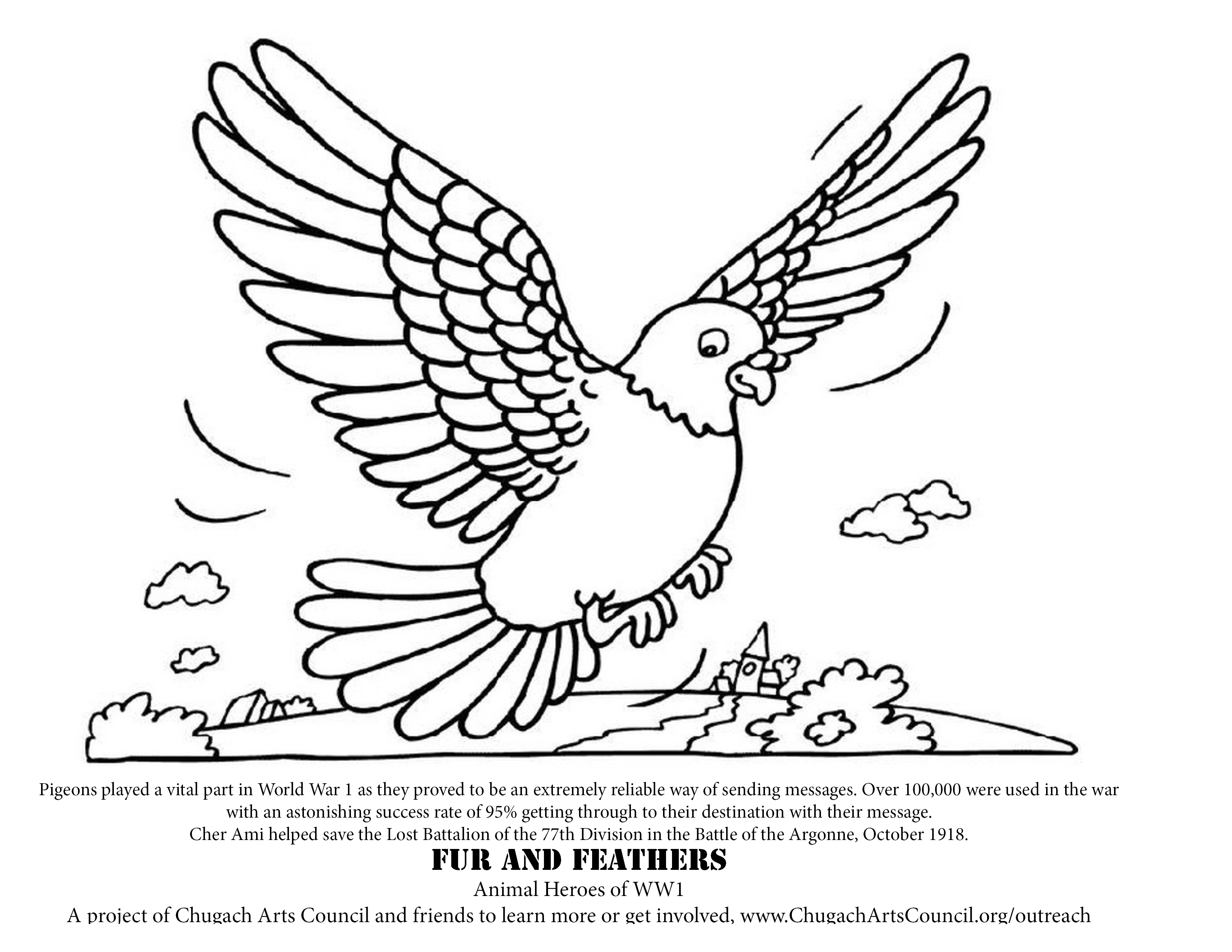 Coloring pages fur and feathers â chugach arts council