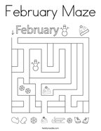 February coloring pages