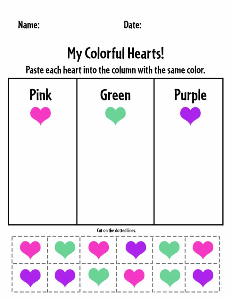Free february worksheets for preschool â the hollydog blog