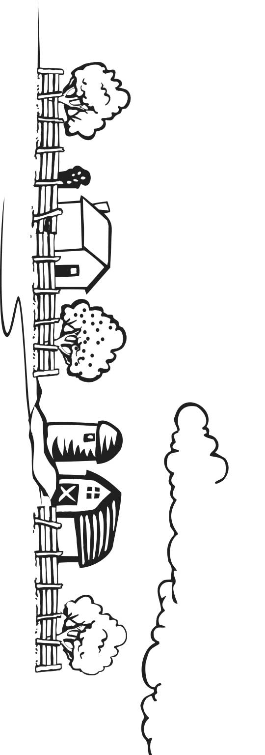 Farm loring page for kids