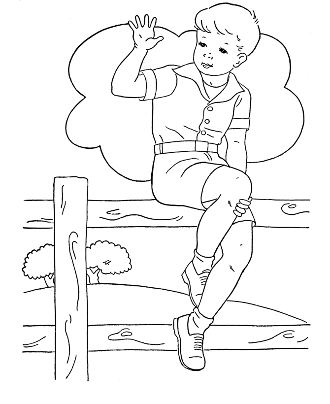 Bluebonkers boy coloring pages