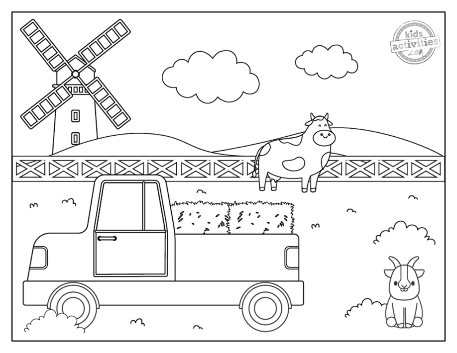 Best super cute free printable farm coloring pages kids activities blog