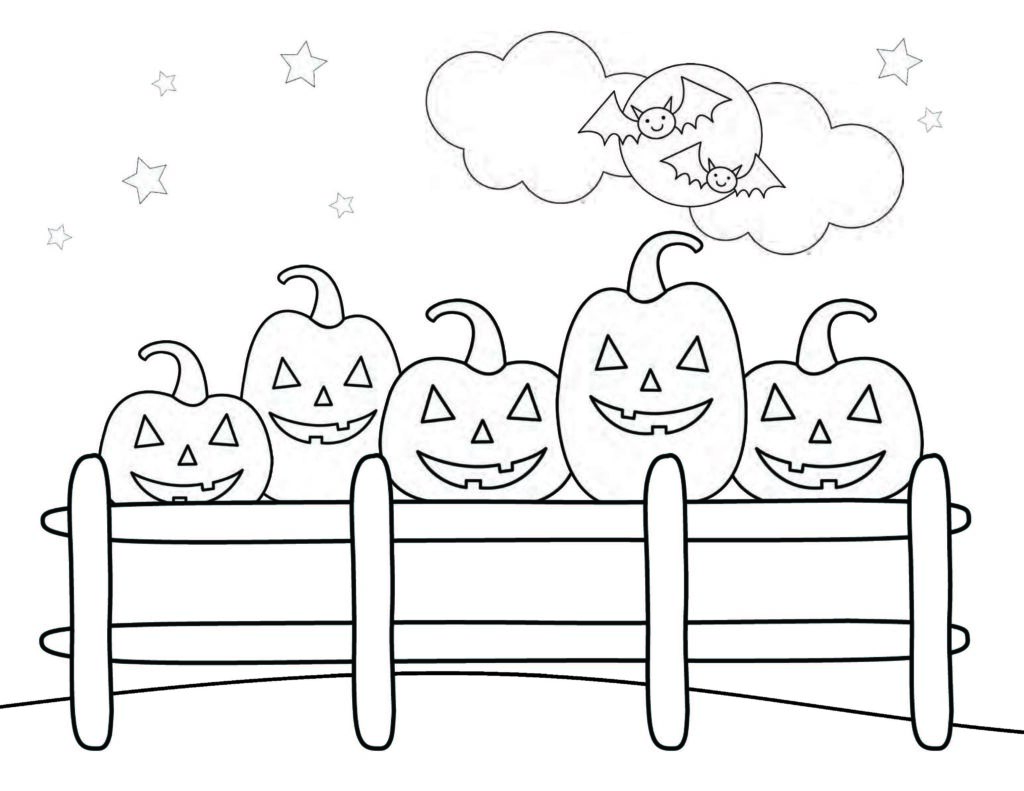 Jack o lantern coloring pages â mary martha mama