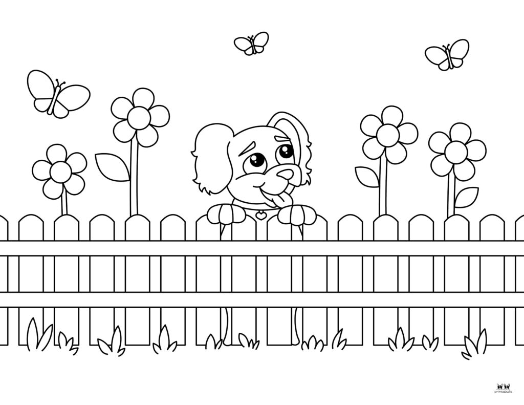 Puppy coloring pages