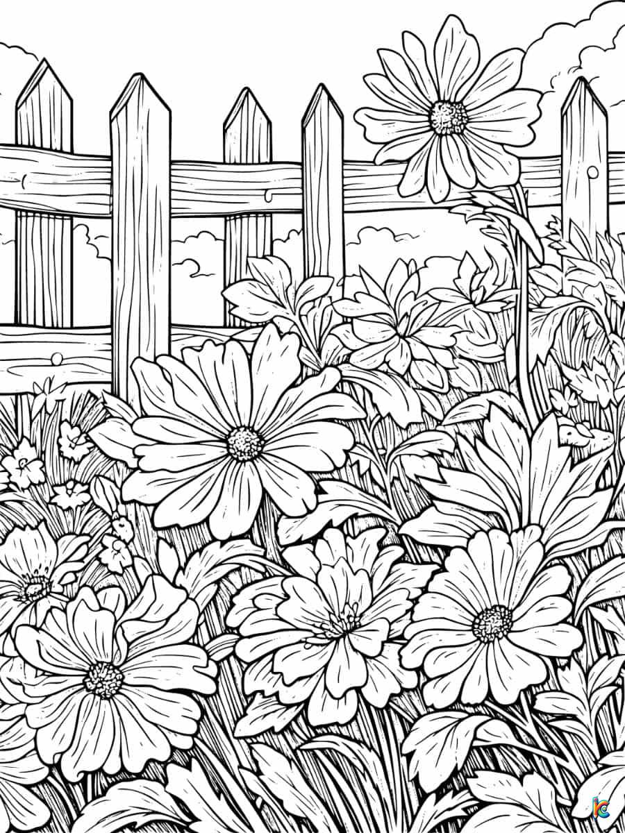 Garden coloring pages â