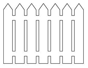 Picket fence pattern use the printable outline for crafts creating stencils scrapbooking and more freeâ picket fence crafts printable patterns picket fence