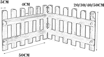 Helou garn fence diy wood strike post fence home garn carbonised fence woon fence outdoor solid wood villa yard garn fence woon stake fence small fence garn