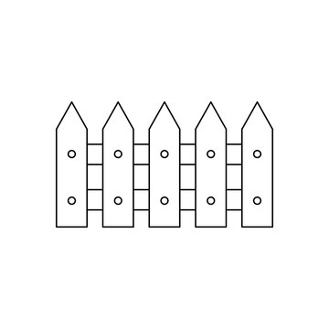Premium vector hand drawn kids drawing cartoon vector illustration cute fence icon isolated on white background