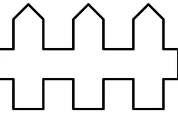 Printable picket fence clip art