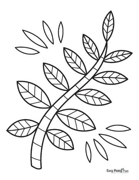 Printable leaf coloring pages â sheets