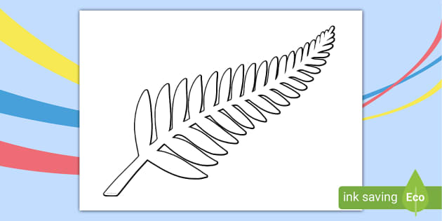 Blank silver fern louring poster teacher made