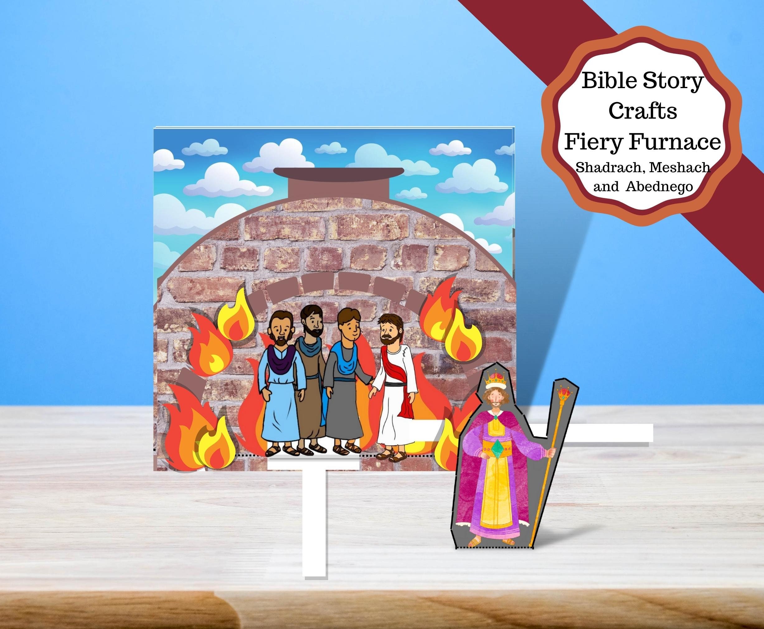 Book of daniel printable fiery furnace craft shadrach meshach and abednego