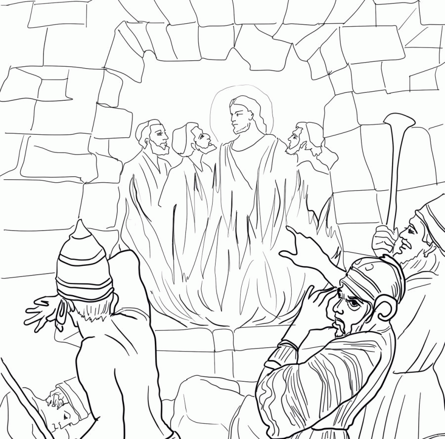 Coloring bible the fiery furnace