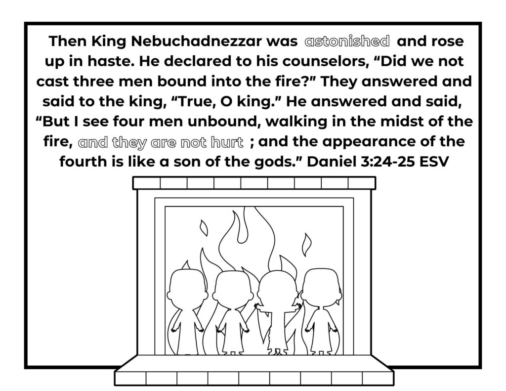 Free fiery furnace loring pages