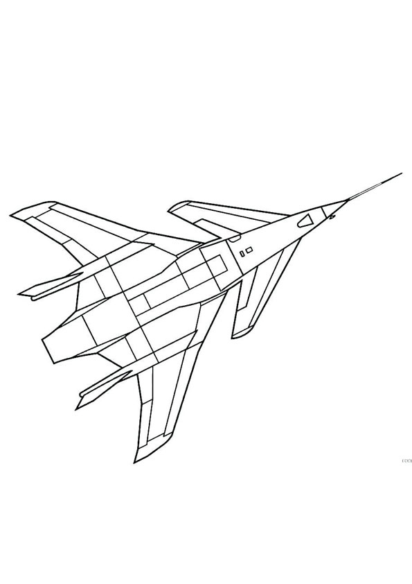Coloring pages fighter plane coloring page