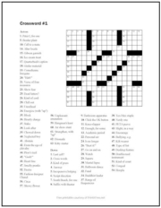 Free printable crossword puzzles print it free