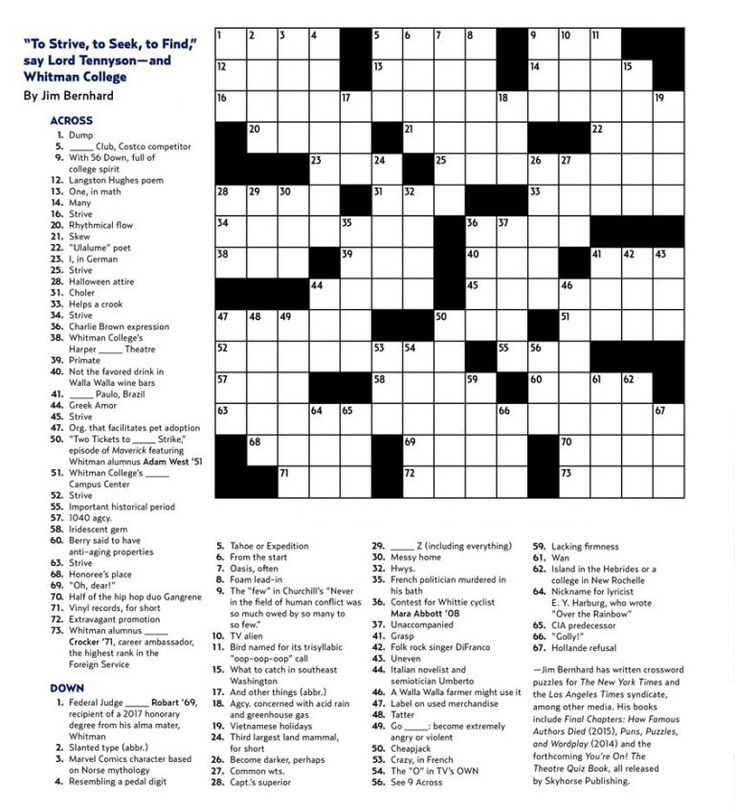Crossword puzzles for adults