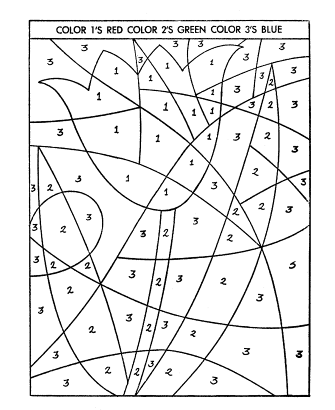 Hidden picture coloring page fill in the colors to find hidden tulip flower coloring pages