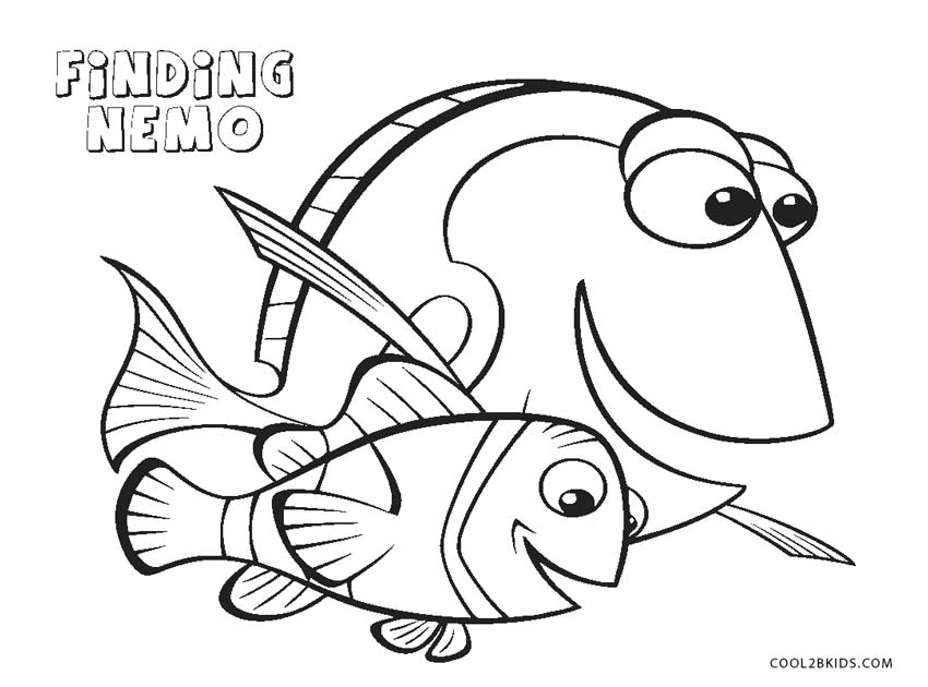 Free printable nemo coloring pages for kids