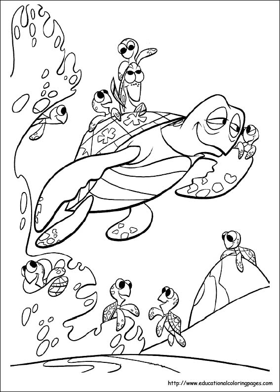Coloring pages for kids finding nemo coloring pages
