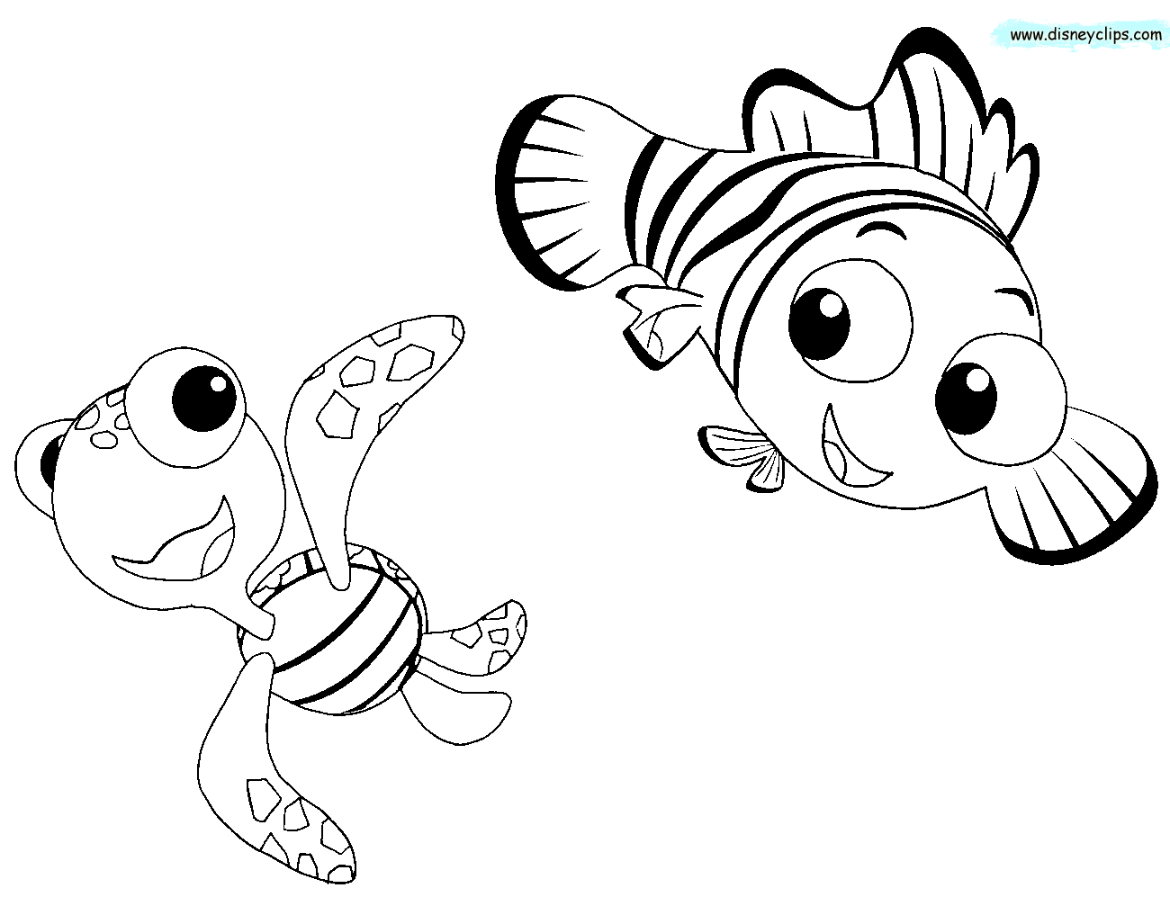 Finding nemo coloring pages