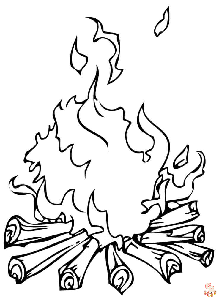 Printable flame coloring pages free for kids and adults