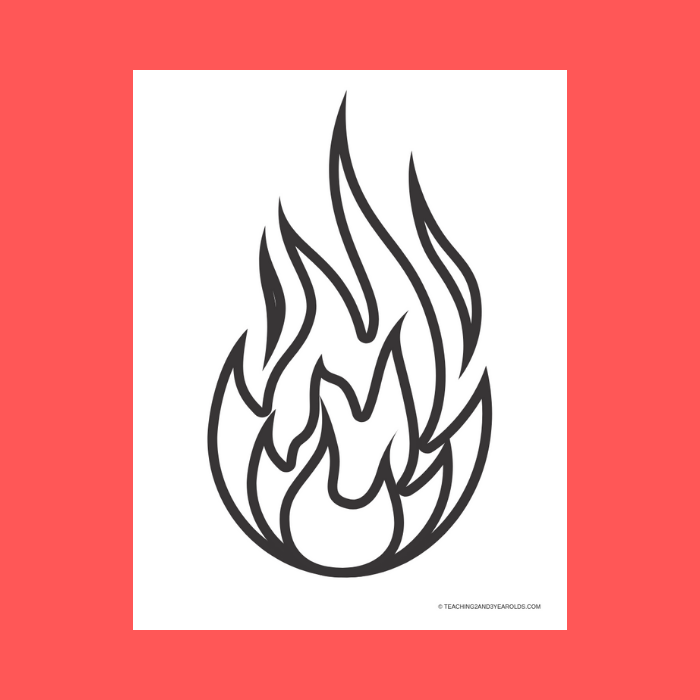 Free fire flames printable