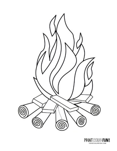 Camping coloring pages clipart activities at