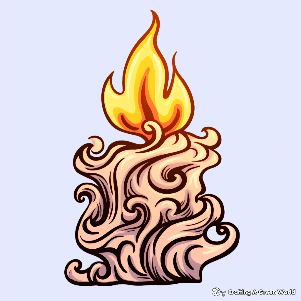 Fire coloring pages
