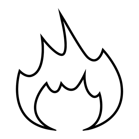 Fire coloring page stock vector illustration and royalty free fire coloring page clipart