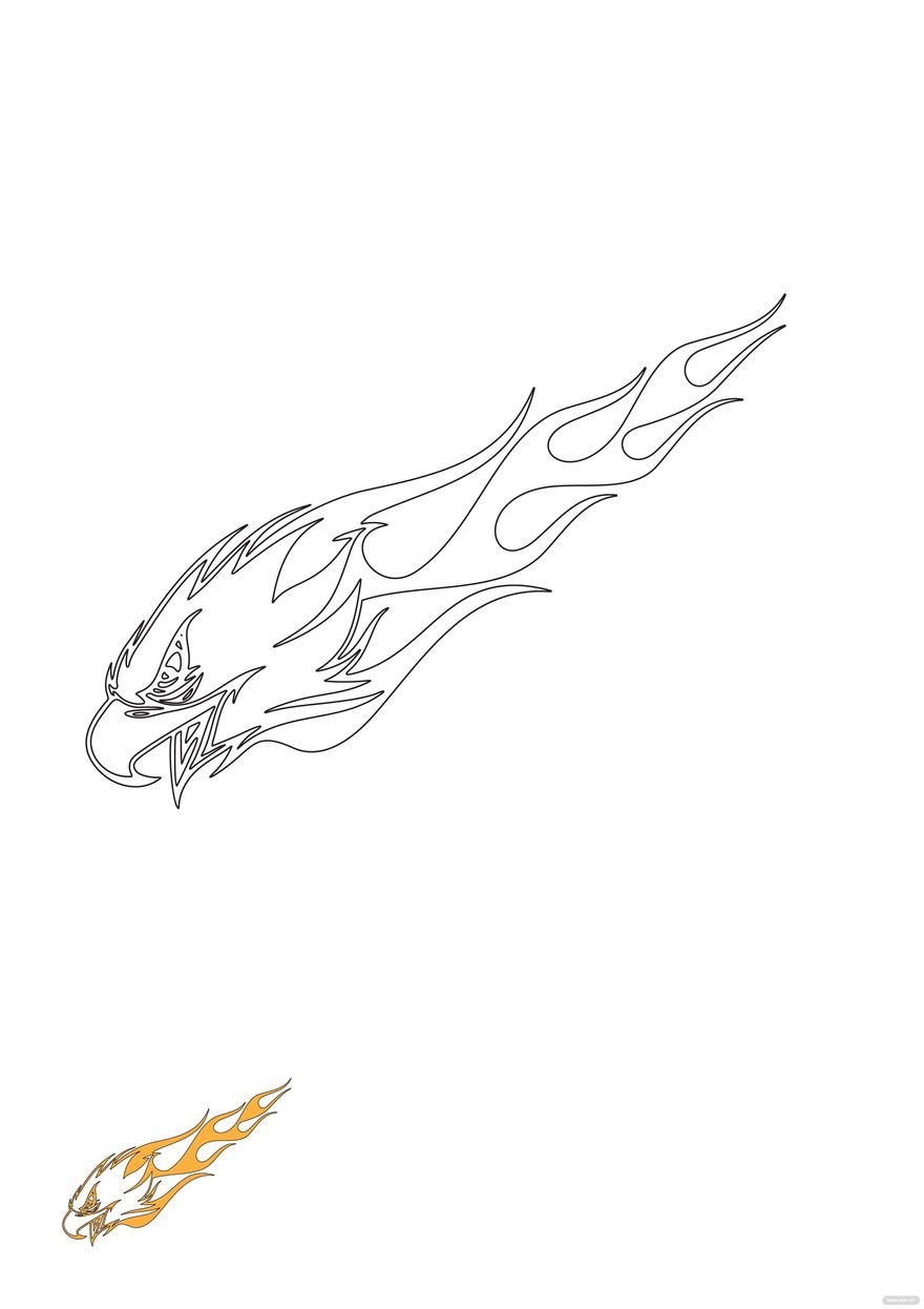Free fire eagle coloring page