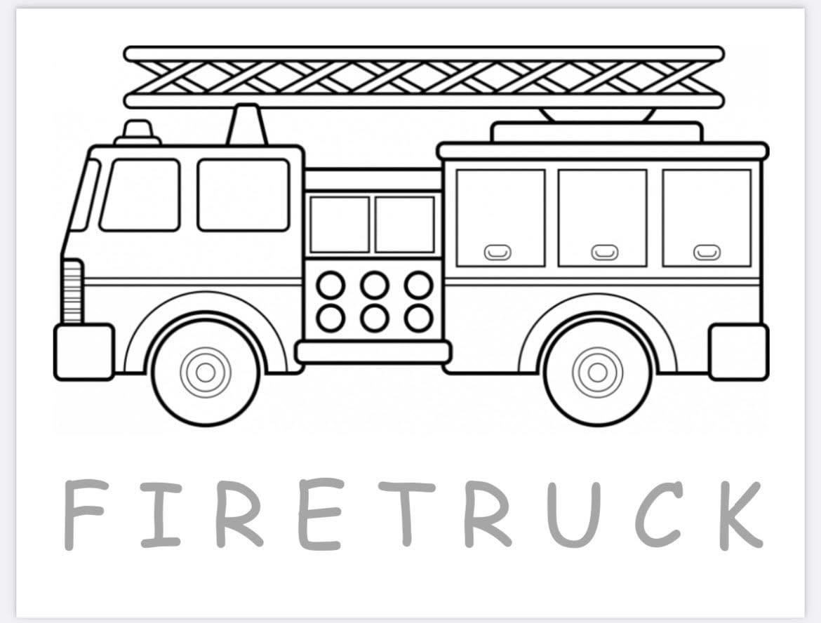 Firetruck coloring