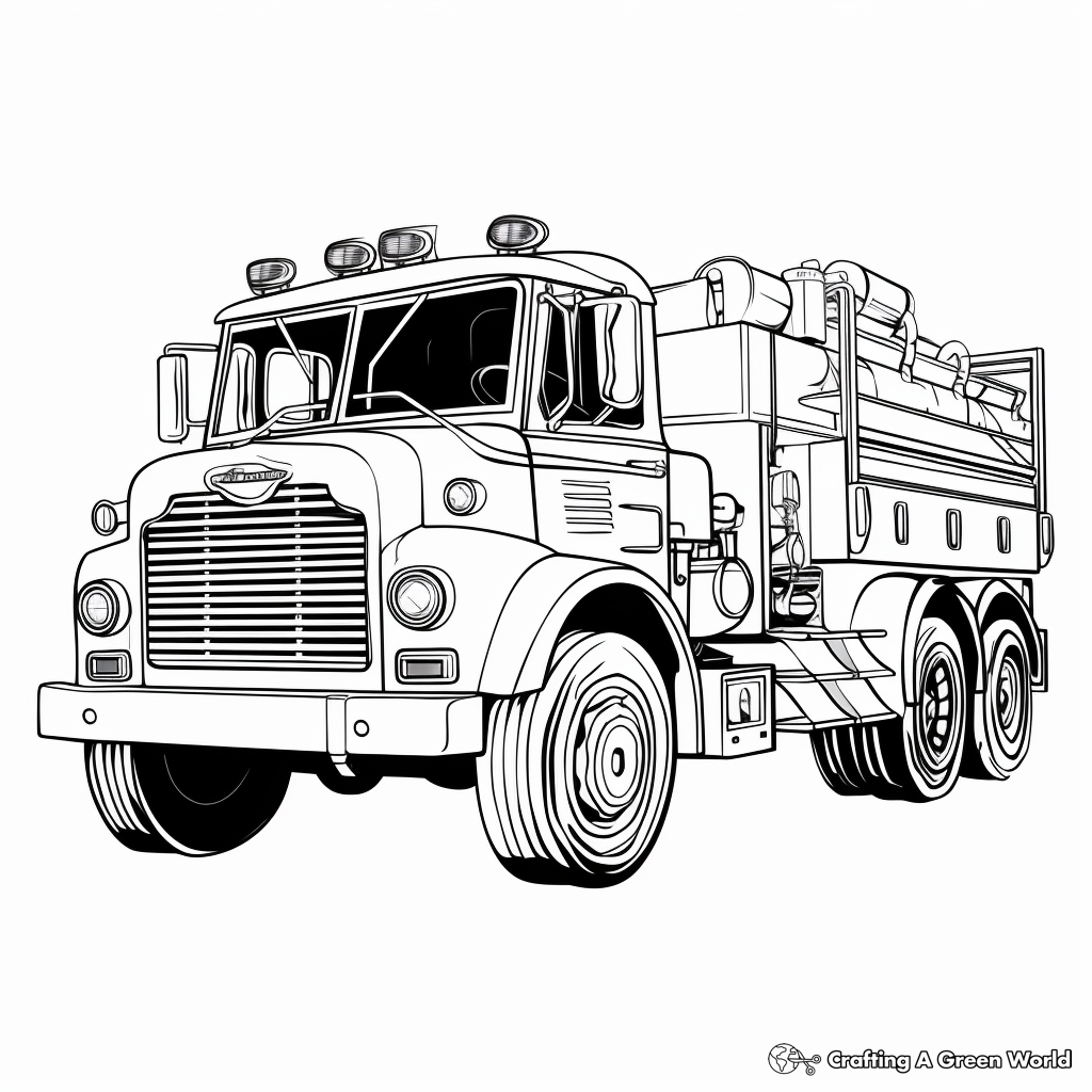 Fire truck coloring pages