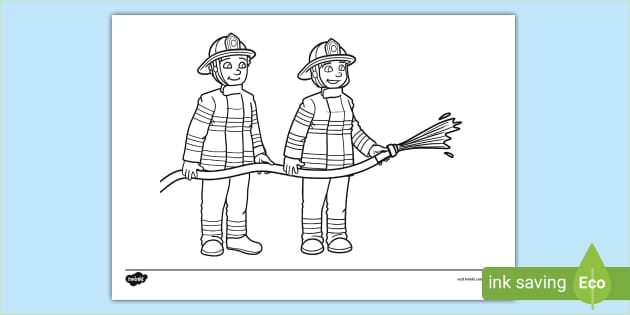 Firefighter louring sheets teacher made