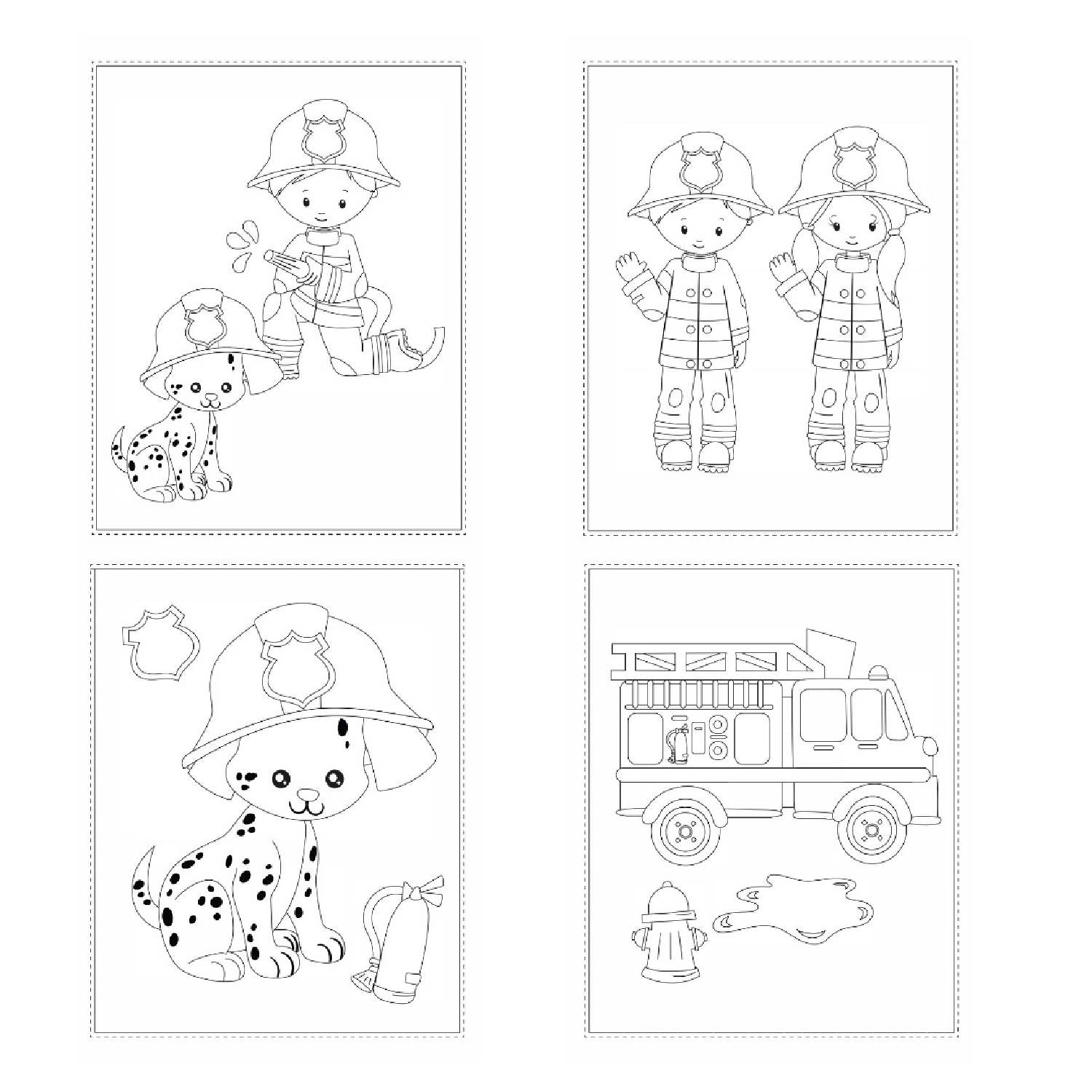 Firefighter coloring pages lb vellum bristol paper kids colori â