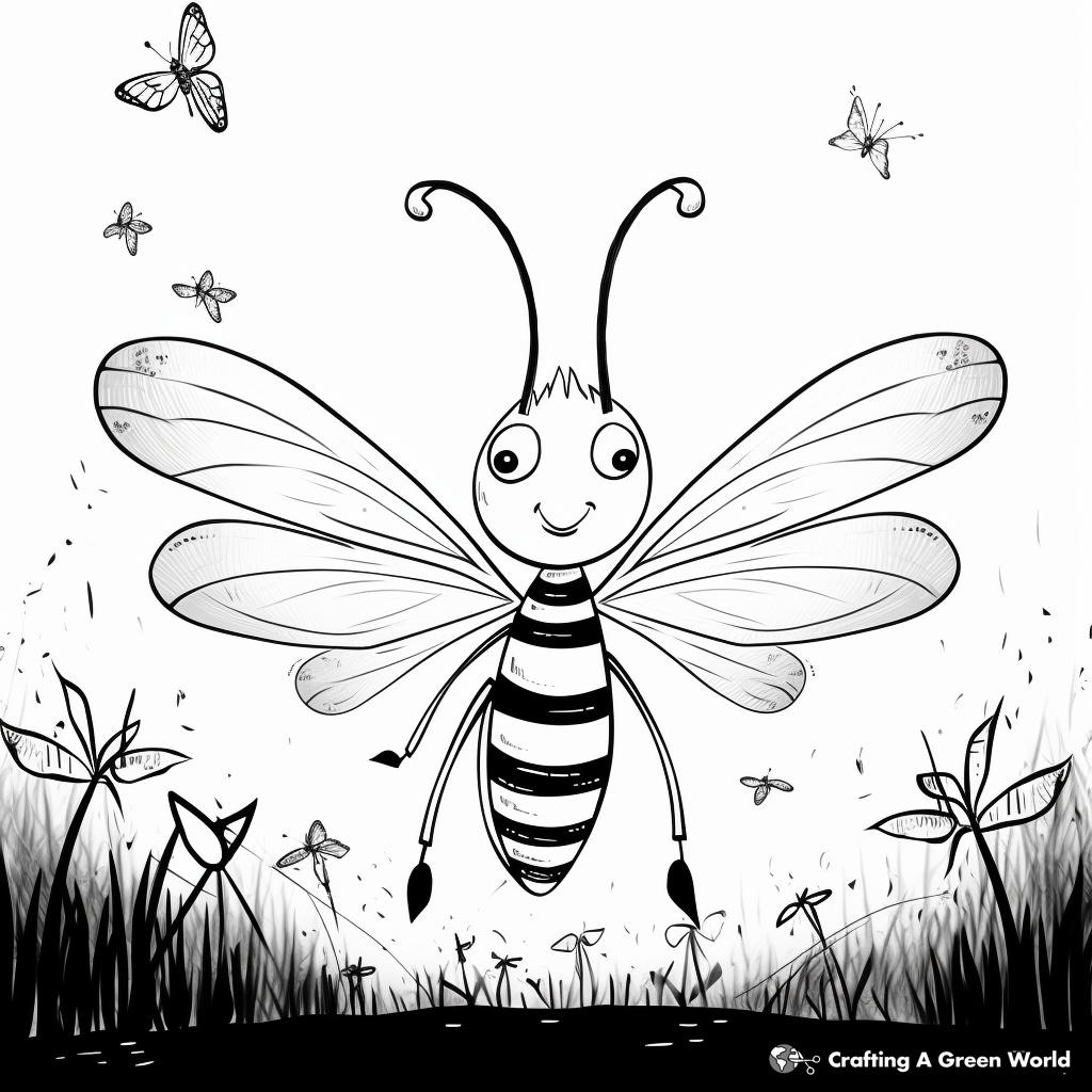 Firefly coloring pages