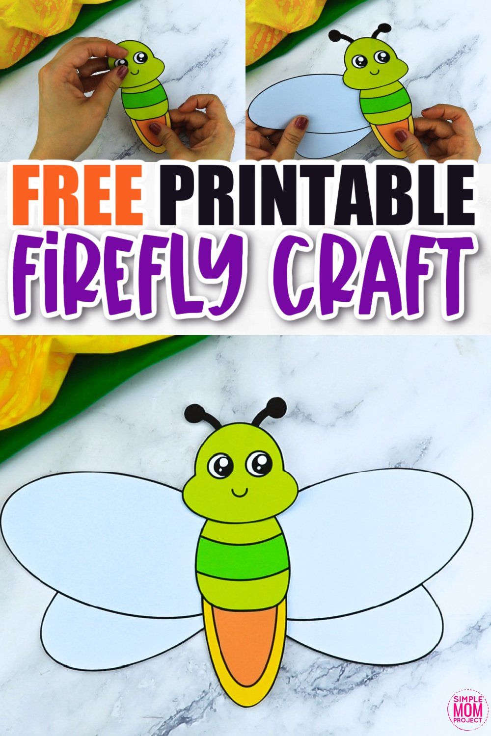 Free printable firefly craft template â simple mom project