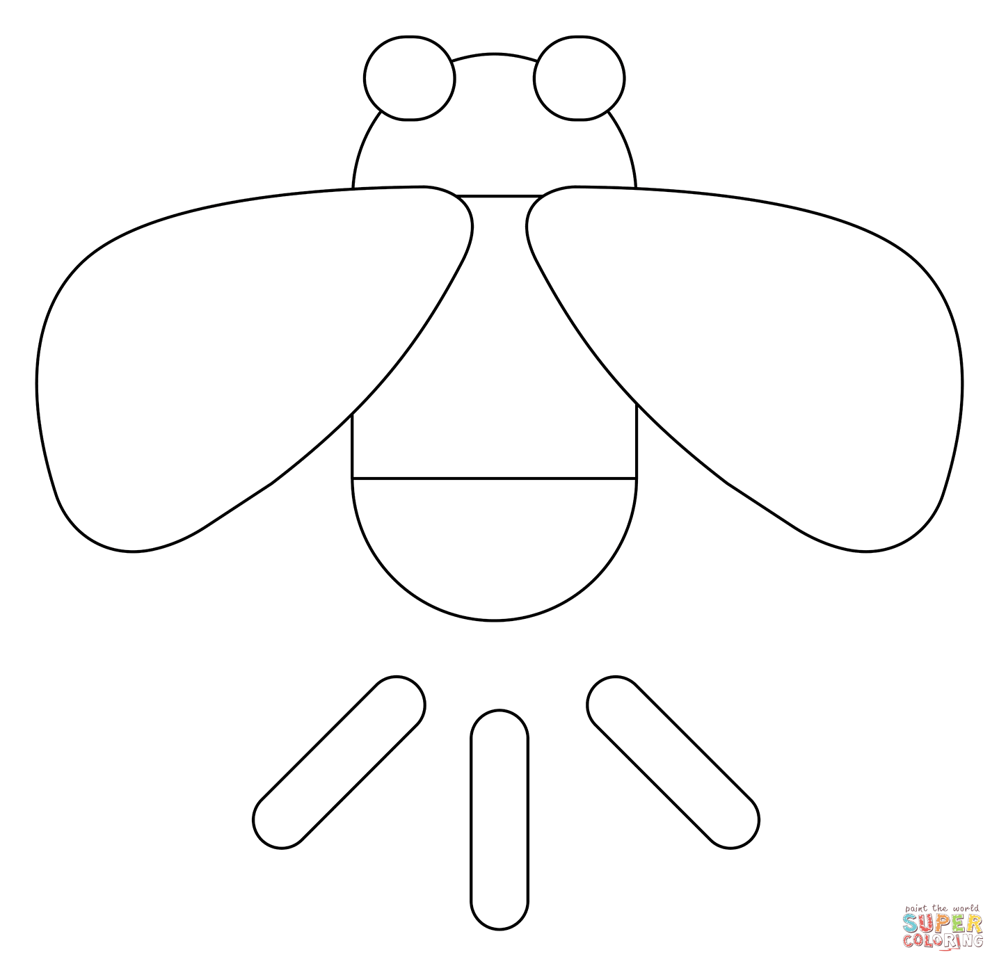Firefly coloring page free printable coloring pages