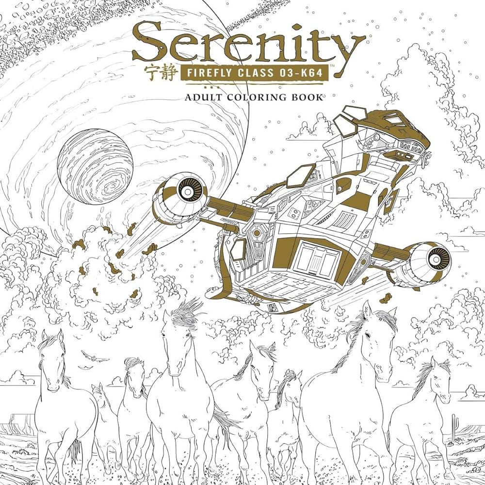 Serenity adult coloring book fox books
