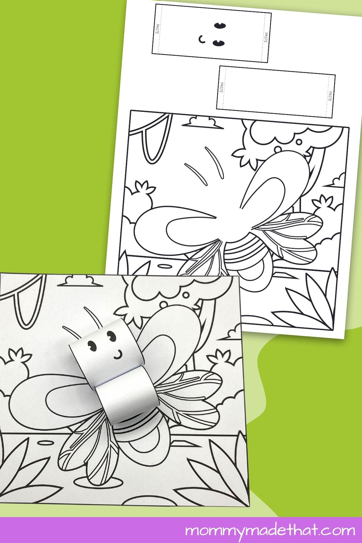 D bug coloring pages free printables
