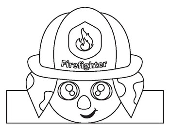Dalmatian firefighter hat craft fire safety week craft fire prevention