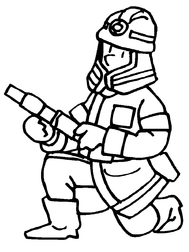 Free printable firefighter coloring pages for kids