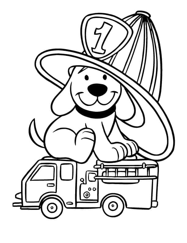 Cliffords puppy days coloring page