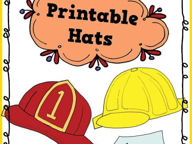 Hats hats hats printable activity
