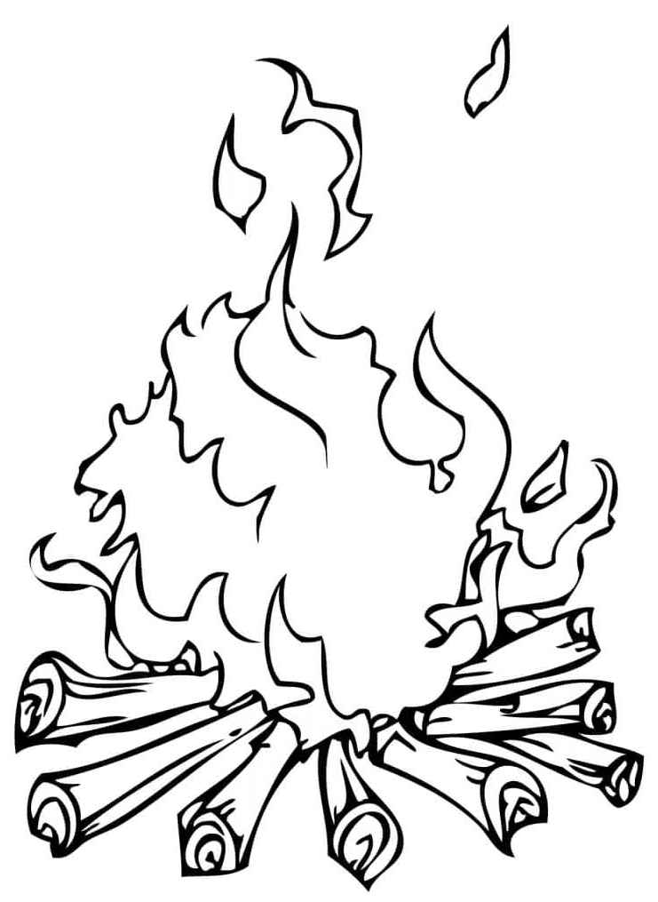 Fire coloring pages printable for free download
