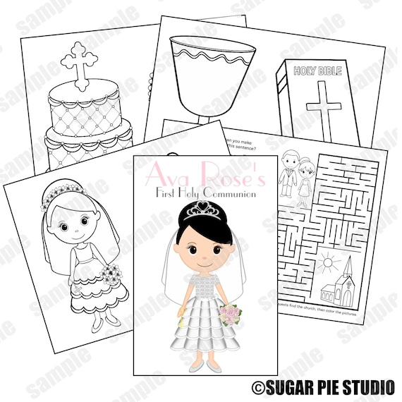 Munion favor kids coloring activity book pdf or jpeg