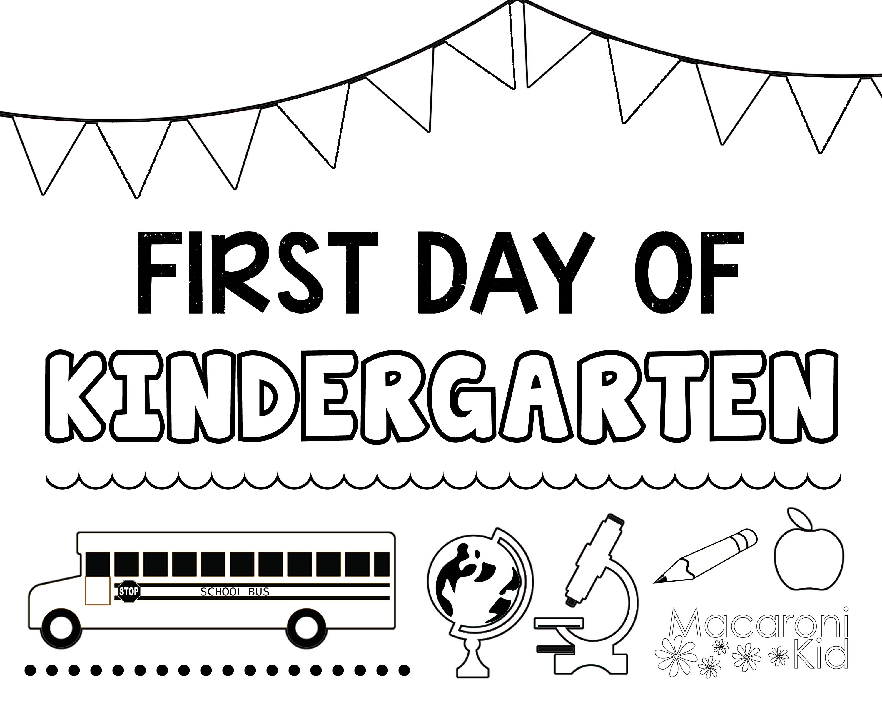 First day of school printable signs macaroni kid