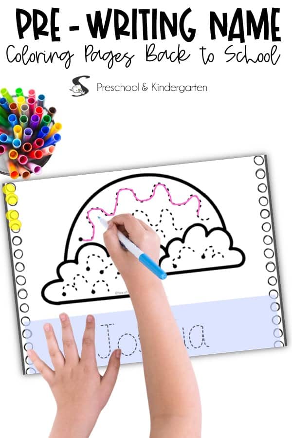 Fun back to school coloring pages for preschool fun prewriting theme