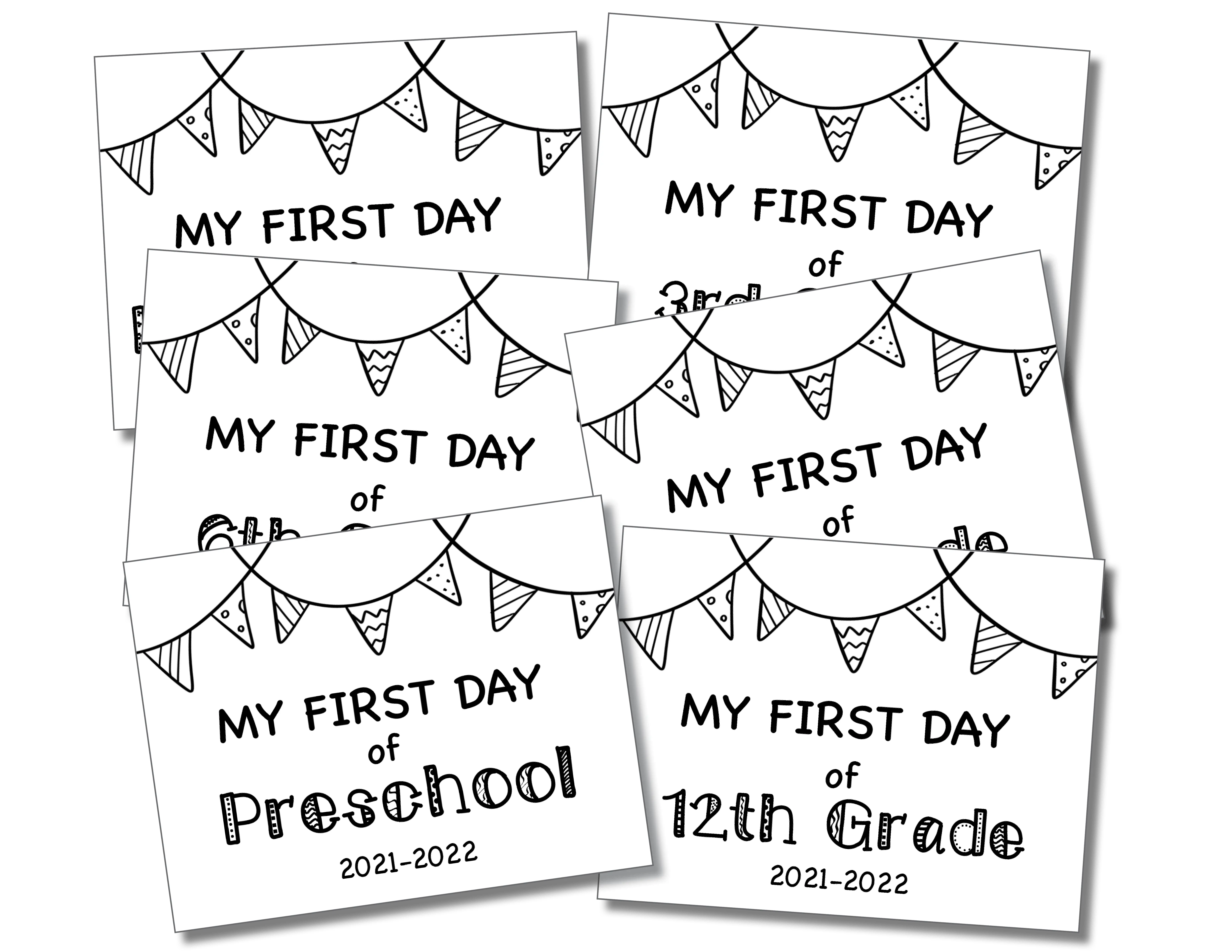 First day of school sign