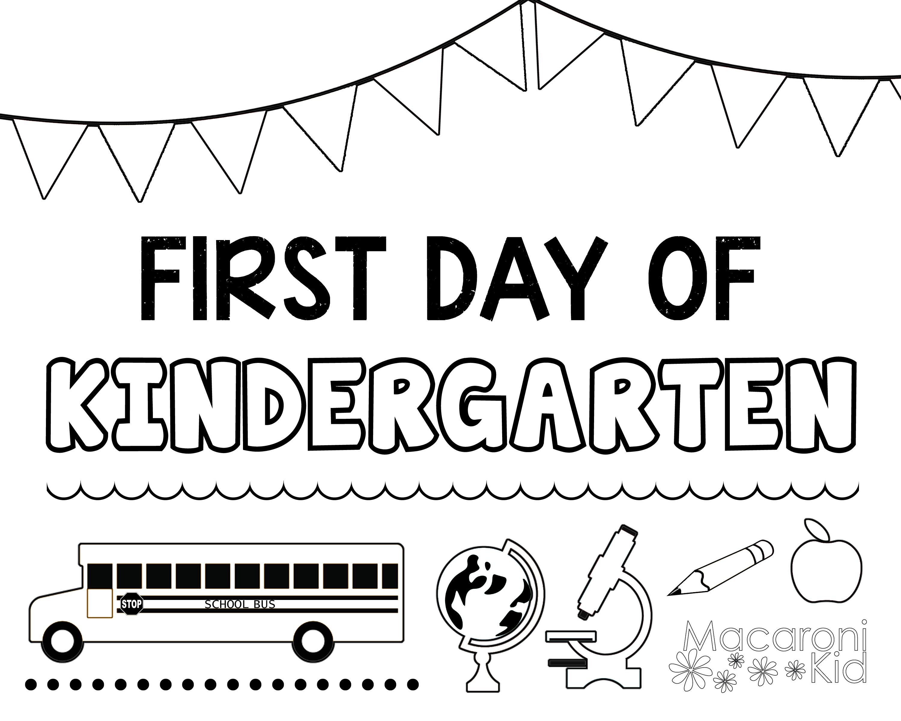 First day of school printable signs macaroni kid